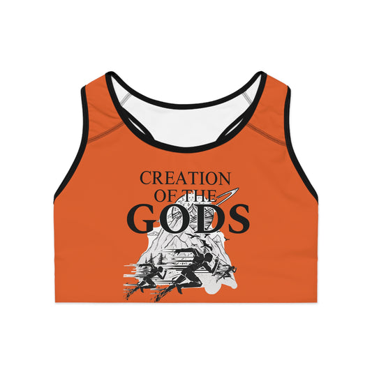 orange "Sprint" Sports Bra