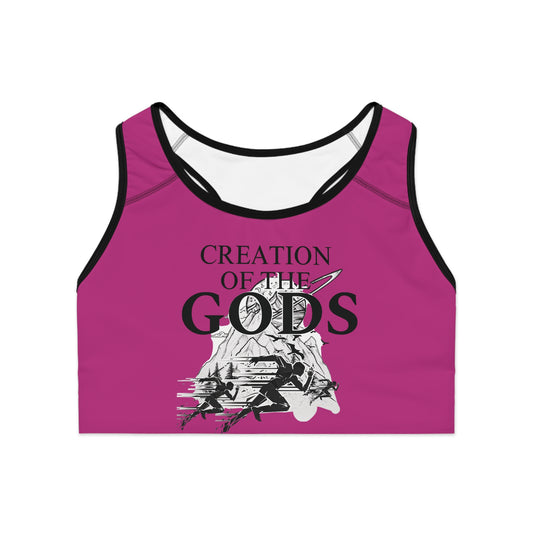 pink "Sprint" Sports Bra