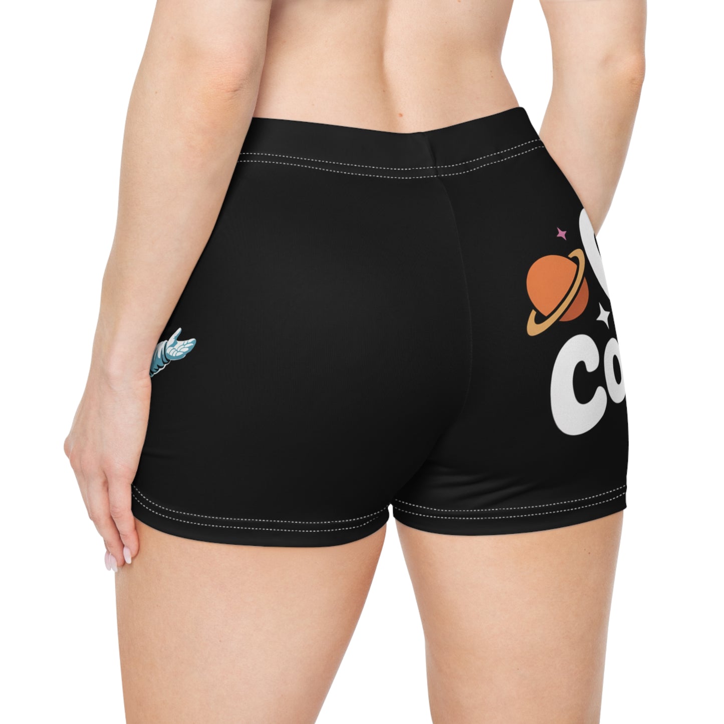 Black "Spark"  Women's Shorts