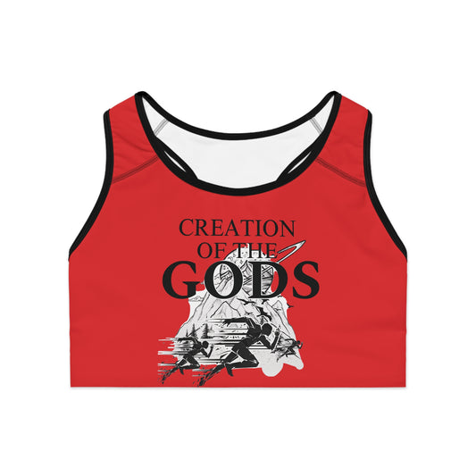 red "Sprint" Sports Bra