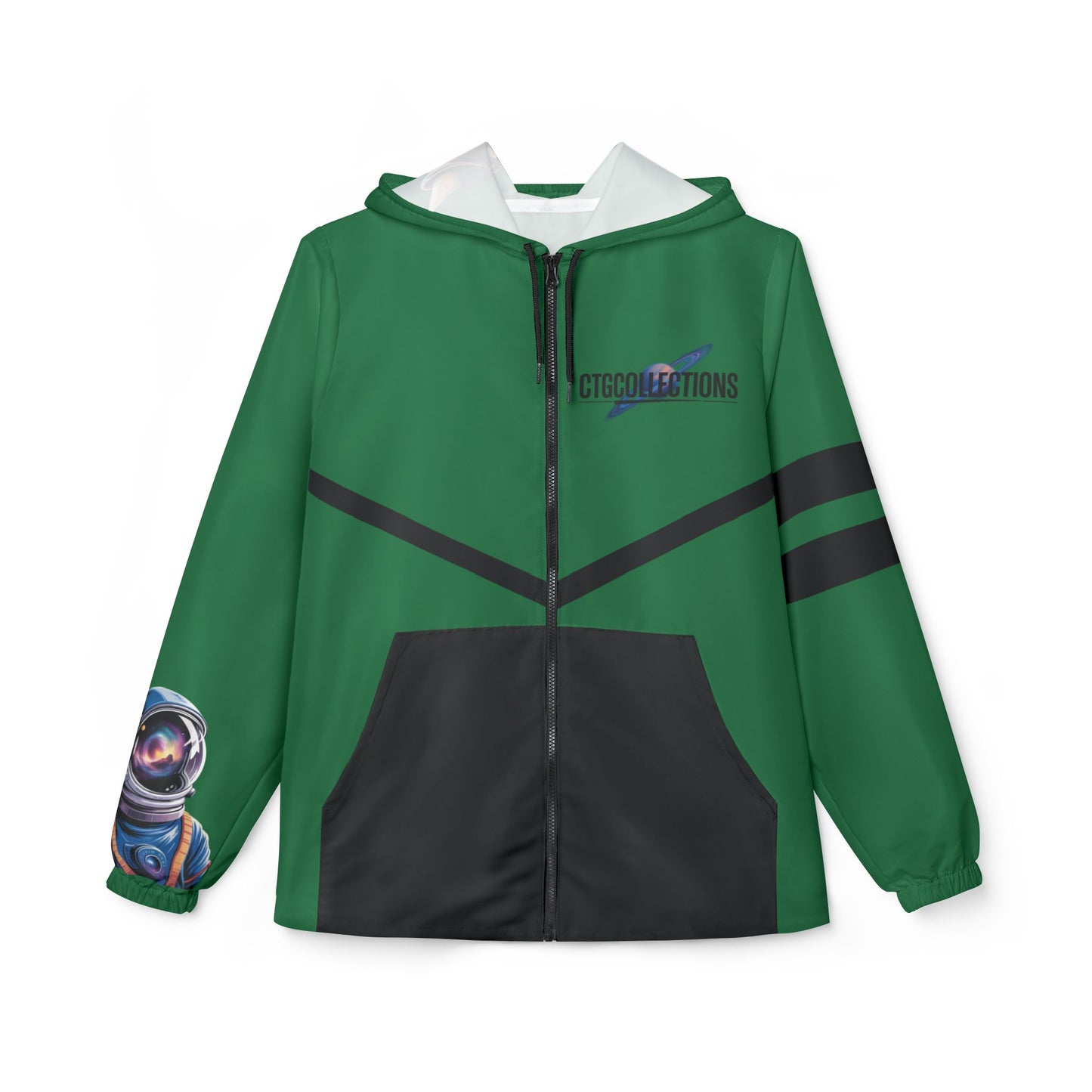 Green CreationOfTheGods Windbreaker Jacket