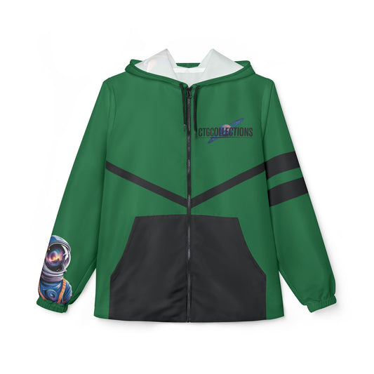 Green CreationOfTheGods Windbreaker Jacket