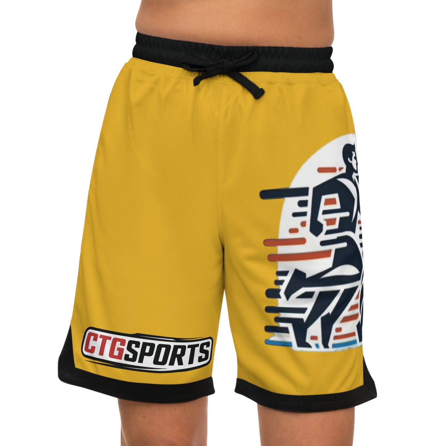 yellow "CTGSports" Active Shorts